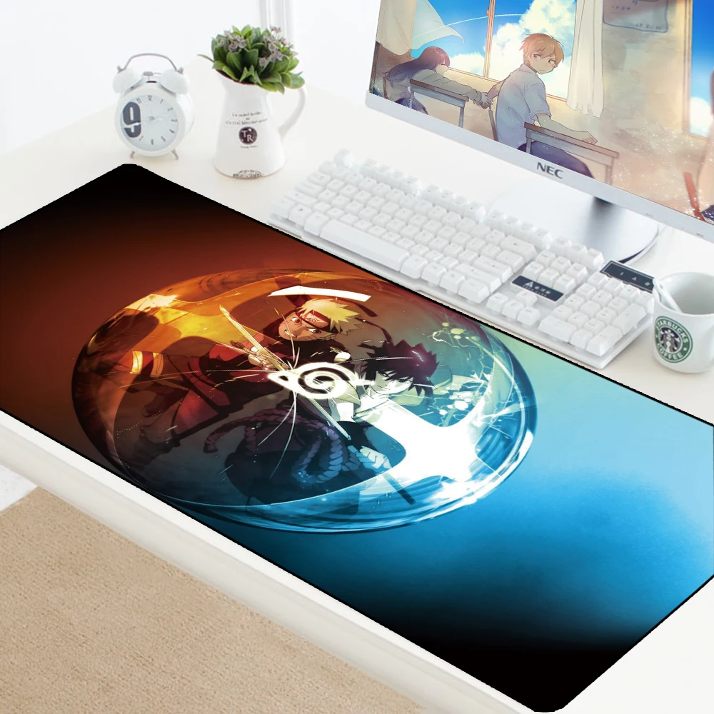 Naruto Mouse Pad Anime 70x30cm Pad to Mouse Laptop Computer Mousepad Rubber Lockedge PC Gaming Mous