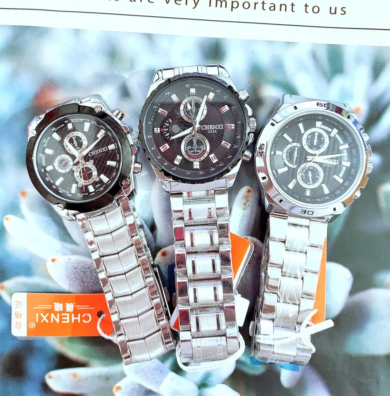 

Single Piece CHENXI Men Quartz Wristwatch Little Dial Silver Metal Stainless Steel Watchband Casual Watch
