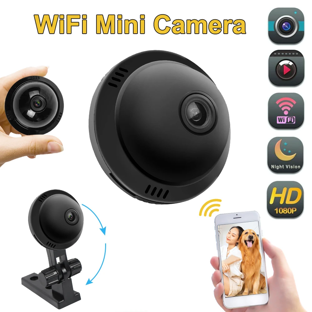 HD1080P мини-камера для домашней безопасности Wi-Fi ночное видение удаленный монитор
