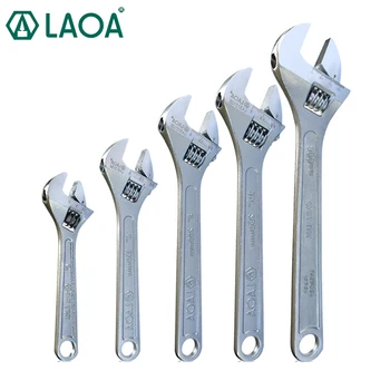 LAOA Monkey Wrench 4″ 6″ 8″ 10″ 12″ Adjustable Spanner Shifting Spanner Car Repair Tools