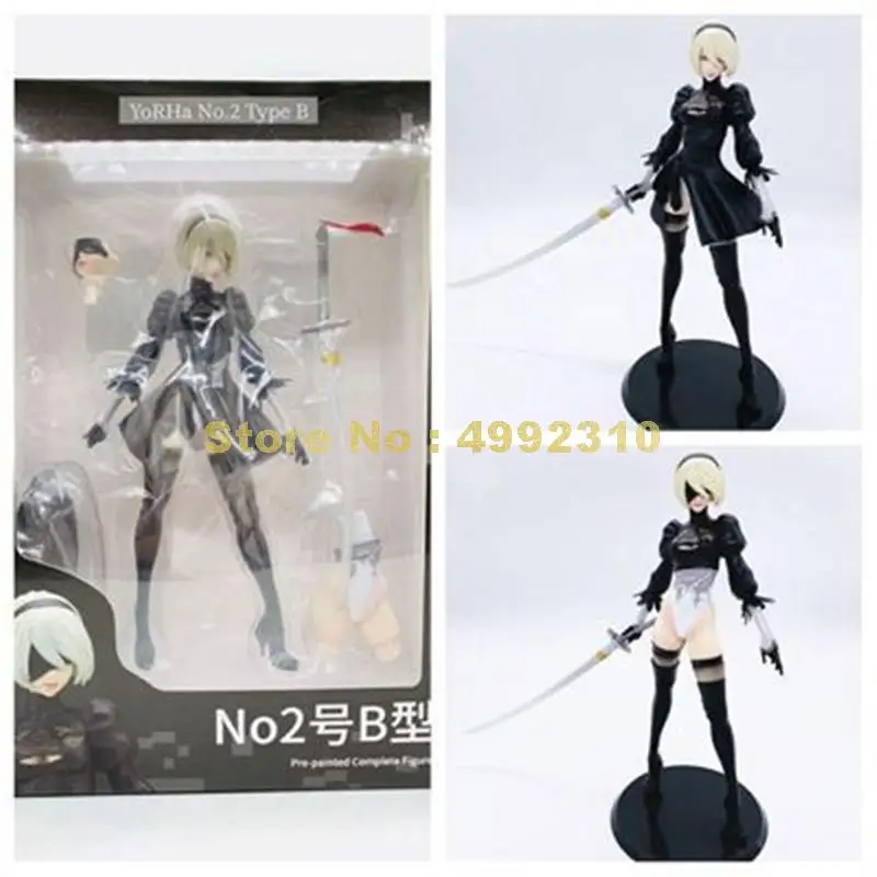 НИР автоматов yorha № 2 подвижные 2b Сменные фигурка Коллекционная модель куклы 30 см плюшевая игрушка