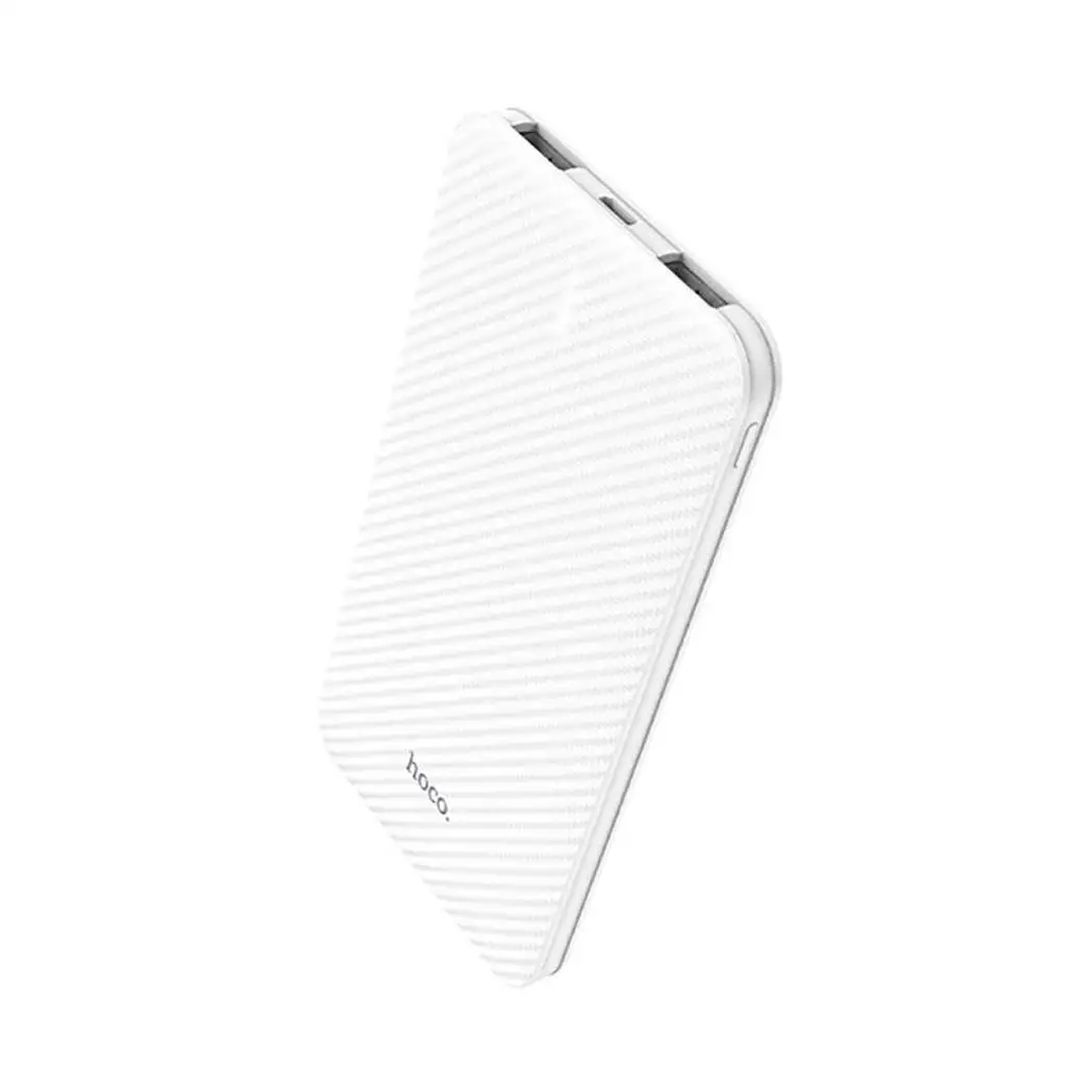 Беспроводное зарядное устройство hoco. 5000 мАч портативный Банк питания двойной USB Мобильный банк питания Внешний аккумулятор зарядное устройство повербанк для iPhone Xiaomi samsung - Цвет: white