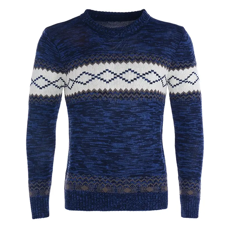 Deep Blue1 Pui men tiua брендовый Повседневный свитер с круглым вырезом, полосатый тонкий мужской свитер с длинным рукавом, мужской вязаный пуловер, тонкая одежда agasalho masc - Цвет: Deep Blue1