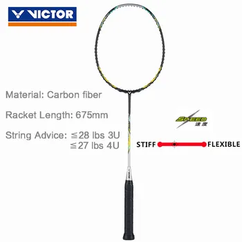

VICTOR Original badminton racket AuraSpeed series all carbon high-pounds attack & defense professional high quality racket ARS50