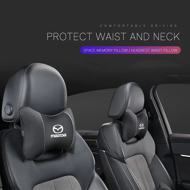 Из искусственной кожи подушка для подголовника автомобильного сиденья Mazda 3 5 6 323