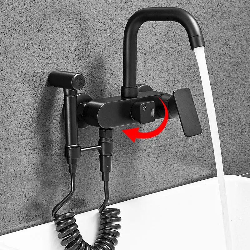 Хромированные черные Смесители для биде латунные настенные ручные гигиенические душевая головка распылитель для мытья ванной комнаты туалета автомобиля полоскания ПЭТ аэрограф