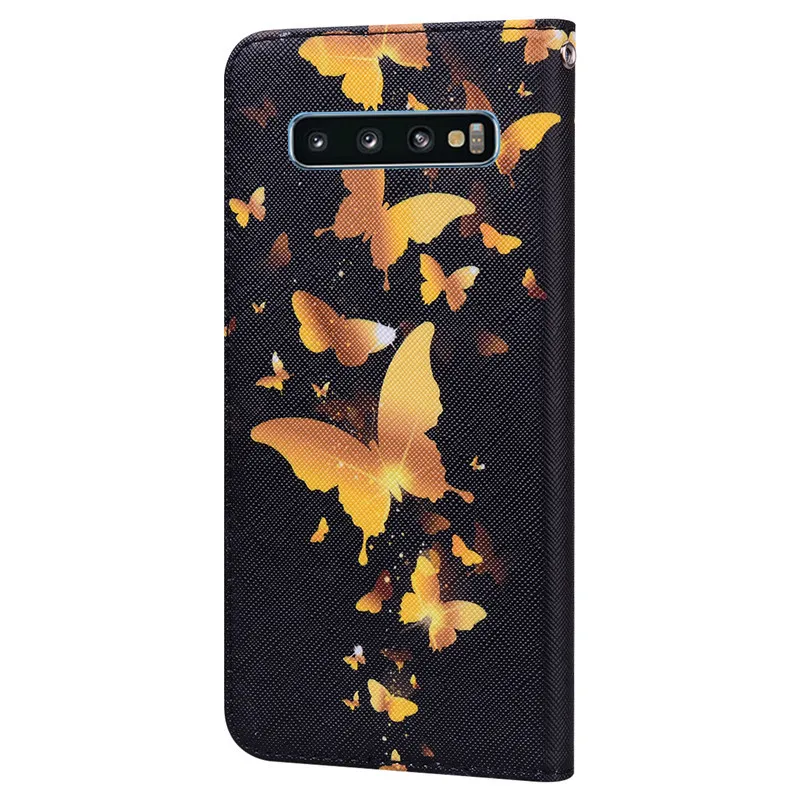 samsung cases cute Leather Flip Case For Samsung Galaxy S7 Edge S10e S10 Plus S8 S9 Plus Phone Case on for Samsung S8 S9 S10 Plus Cover Funda Coque cute samsung phone case