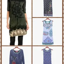 Испанское демисезонное трикотажное платье с высоким воротником и рукавами средней длины