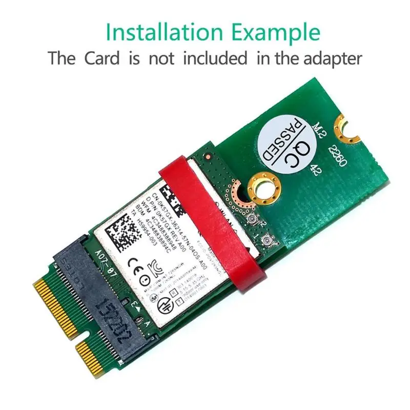 M.2 NVME SSD NGFF Key E to PCIE M2 Adapter Durable Practical Safety and Reliability for Intel 7265 8260 8260 9260 Module