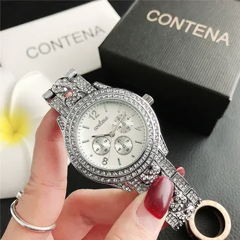 

New diamond dial dial simple ladies men's watch factory direct sales