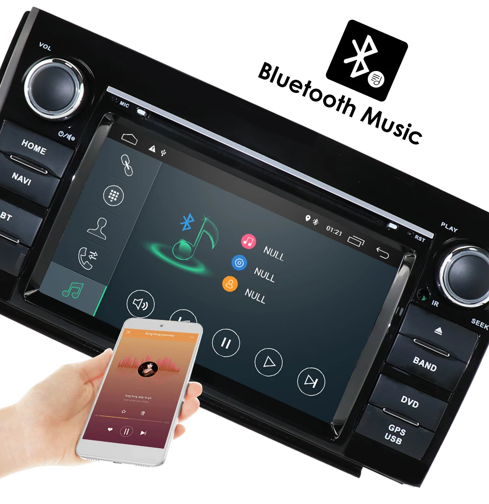Discount Android 9.0 Car DVD Player For Toyota Tundra 2007-2013/Toyota Sequoia(2008-2014)Stereo 4G WIFI DAB+SWC RDS DVBT GPS Navi RAM 2GB 13