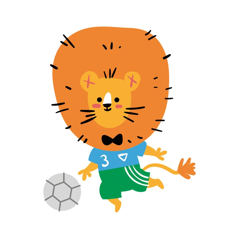 Термочувствительный патч с красочными животными из мультфильмов 1 шт.