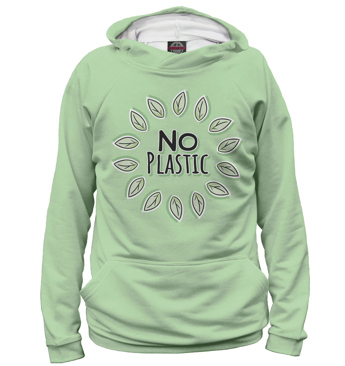 Худи толстовка No Plastic (Eco Friendly) | Мужская одежда