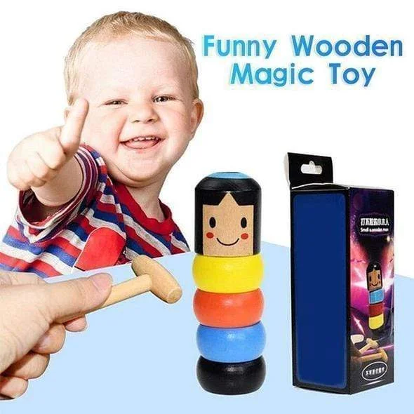 Immortal Daruma Wooden Magic Toy Stubborn Wood Man Funny Unbreakable Tricks Close-up Stage Toys | Игрушки и хобби