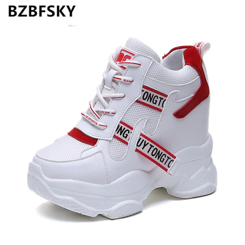 

Inner increase net red 2020 new spring and summer Korean version of single shoes ins tide wild sponge cake thick bottom dad