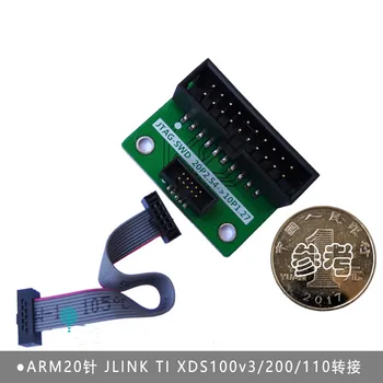 

JTAG Adapter Board 20 pin 2.54mm to10 pin 1.27mm Pitch for JLINK XDS100 SWD Interface Adapter Plate Pinboard with shielded wire