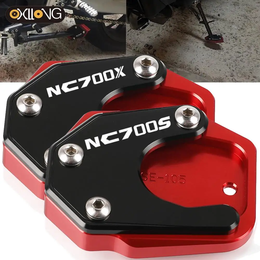 

For Honda NC700S/X NC700 S NC700X 2012 2013 2014 2015 CNC Kickstand Foot Side Stand Extension Pad Support Plate Enlarge Stand