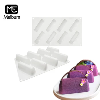 

Meibum Silicone Mold Cake 8 Cavity Shoulder Bag Shaped Mousse Dessert Mould Milky Muffin Pastry Pan Cake Decoration Baking Tools