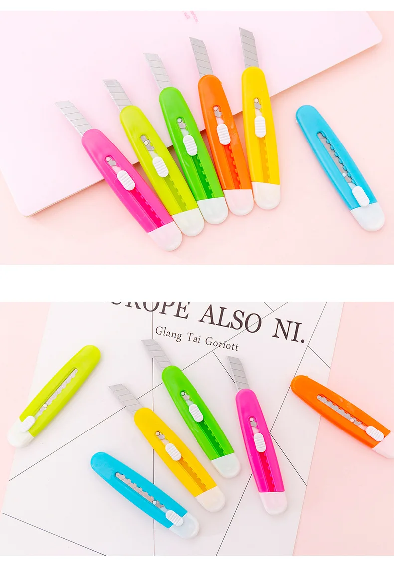 Mini cuchillo de mano para oficina, cortador de papel, herramientas escolares, arte y Artesania