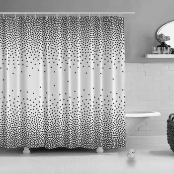 

Dots Pattern Grunge Halftone Vector Texture Vector Various Shower Curtain for Guest Suite,72''L x 72''W