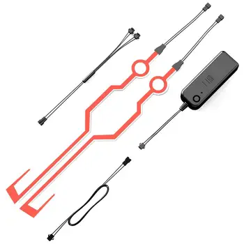 

EL light nit Helmet led strip for racing dirtbike pitbike motorbike Led strip kit helmet led motorcycle agv helmet led strip