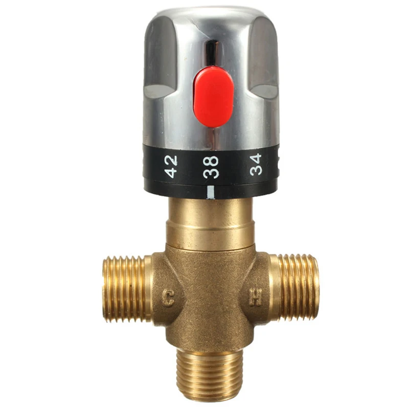 

Top Deals Pipe Thermostat Faucet Thermostatic Mixing Valve Bathroom Water Temperature Control Faucet Cartridges,Solar Water Heat