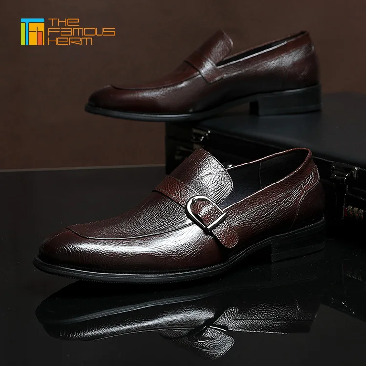 

TFH MEN'S SHOES | Four Seasons Genuine Leather Breathable Lazy Foot Covering nan dan xie England Casual MEN'S Leather Shoes Cowh