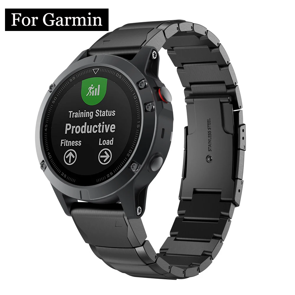 Ремешок для наручных часов Garmin Fenix 6 6X Pro 5 5X Plus 3HR силиконовый быстросъемный