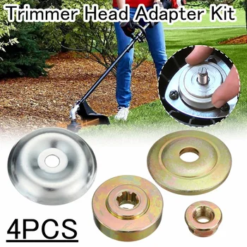 

4PCS Replacement Metal Gearbox Blade Nut Fixing Kit rimmer Head Adaptor For Strimmer Brushcutter Cutting Tool Parts DIY Outdoor