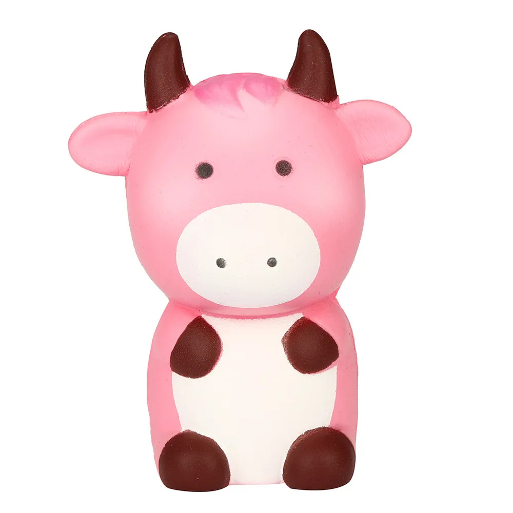 Kawaii мультфильм Милая корова мягкое медленно поднимающийся крем ароматизированный снятие стресса игрушка Спиннер Непоседа кубики сдавливает стресс oyuncak