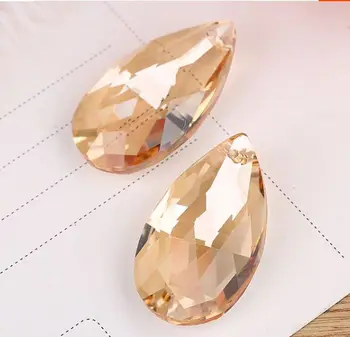 

Crystal Champagne Glass Net Grid Jewelry Door Curtain Decoration Hanging Droplets Chandelier Pendants Lighting Accessories