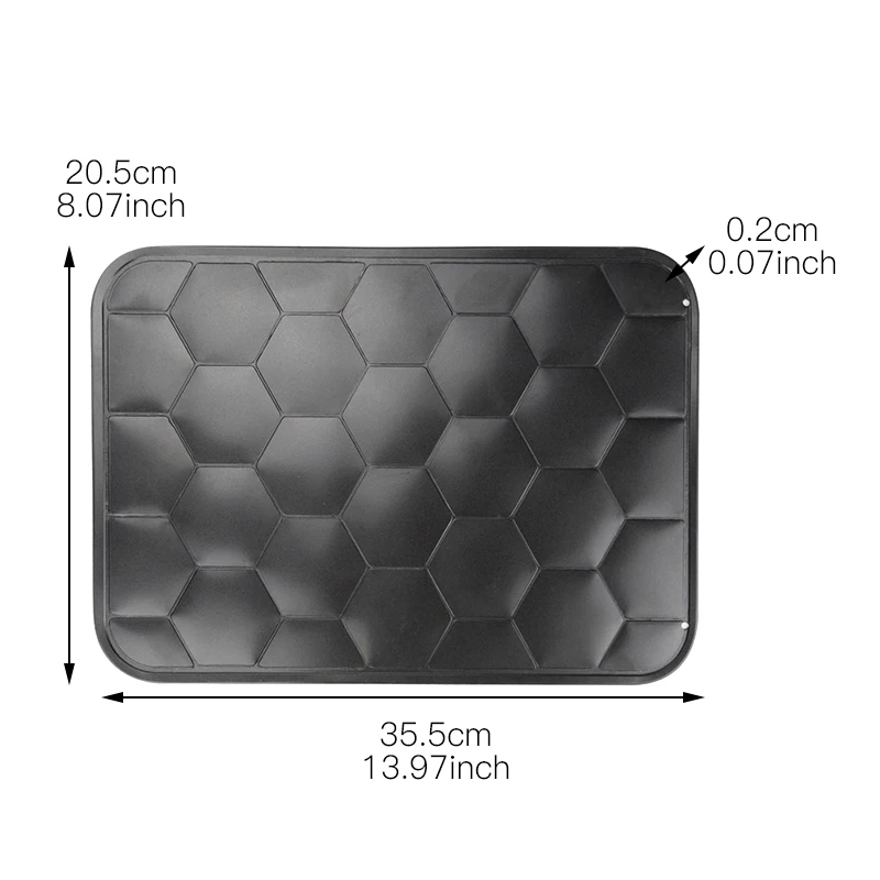 35.5x20.5x0.2cm Быстрее размораживание лоток для замороженных Еда eco-friendly шестиугольник дизайн мясо Поддон Для Оттаивания машина для нарезания замороженного мяса тарелка для разморозки Кухня гаджеты - Цвет: 35.5x20.5x0.2cm
