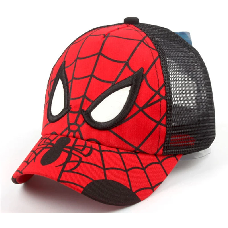 SPIDER-MAN детей ребенка бейсбольной кепки шляпы для мальчиков и девочек Человек-паук кепки мультфильм SPIDER-MAN хлопок дети хип-хоп шляпа Дети Мальчики Snapback