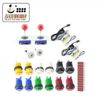 

Arcade Button and Joystick DIY KIT for 2 players PC PS3/2 IN 1 to arcade joystck interface USB 2 player to Jamma Joystick Button
