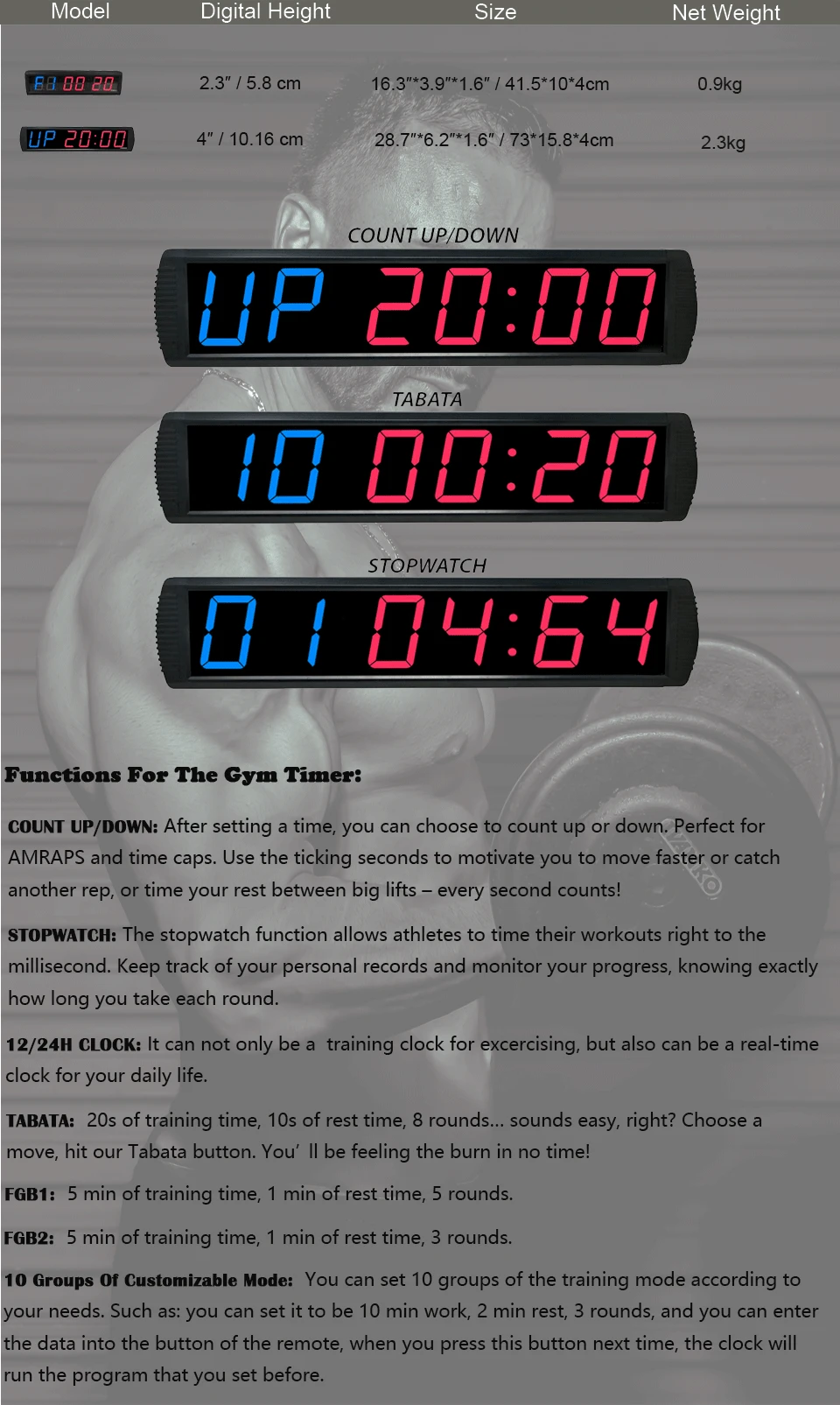 Gym clock 43