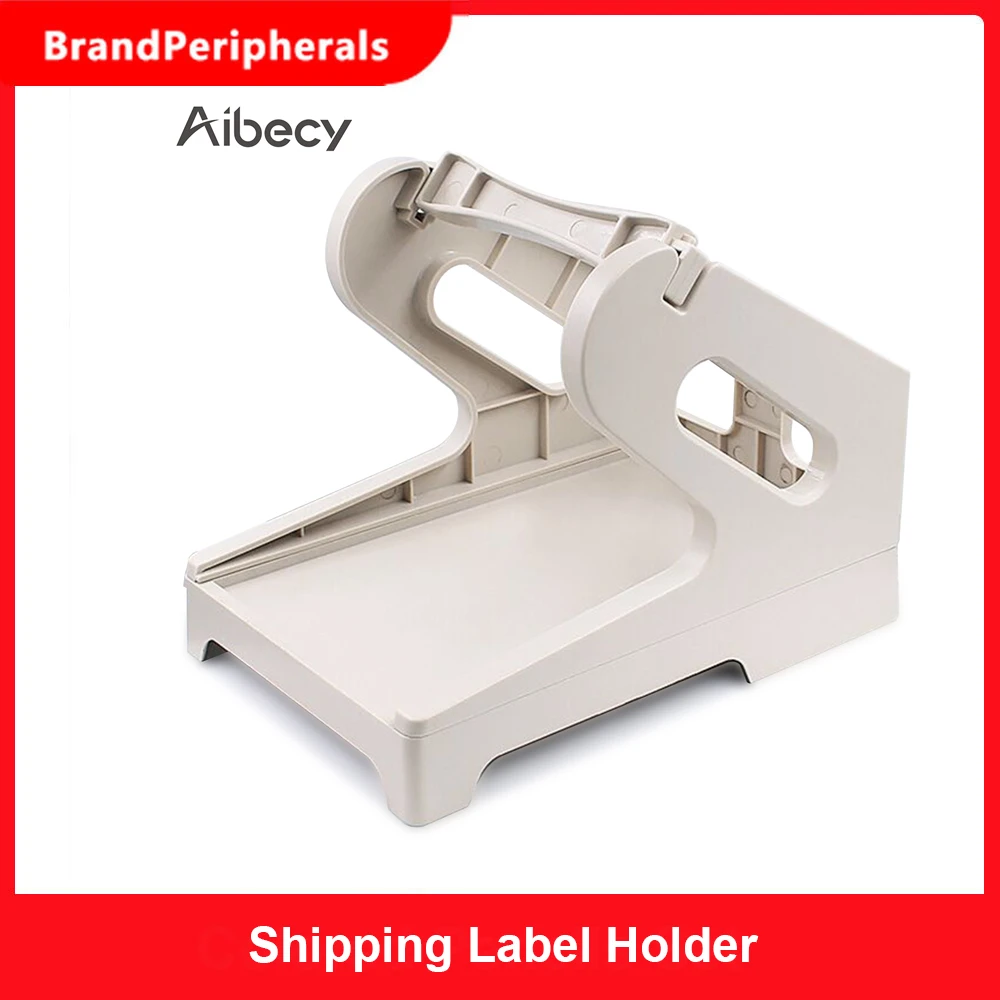 Shipping Label Holder for Rolls and Fan-fold Stack Labels Paper Holder Bracket Stand for desktop Thermal Shipping Label Printer