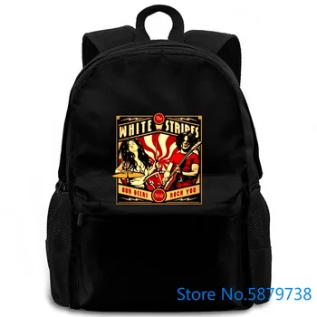 

The White Stripes Concert Tour Logo Rock Duo Cool Style women men backpack laptop travel school adult student