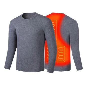 

Heated Thermal Underwear Set USB Electric Suit Heated Motorcycle Jacket Winter Men Women Thermal Clothing for Winter