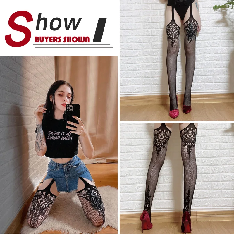 Summer Lady Fashion Sexy Women Stylist Fashion Lace Top Tights Thigh High Stockings Fishnet Nightclubs Pantyhose Over Knee Socks