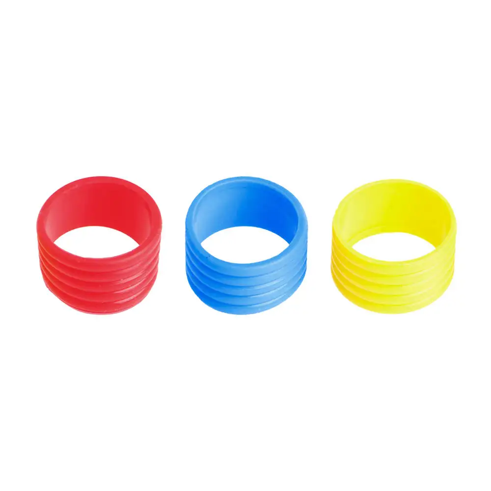 3pcs Tennis Racket Handle Rubber Ring Stretchy Tennis Racquet Band