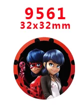9561 30 шт мультфильм персонаж плоское украшение из смолы PR 9561 - Цвет: 9561