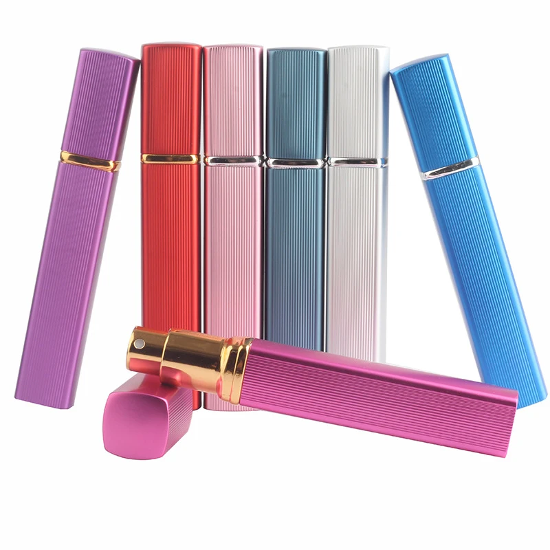 12ml Stripe Travel Sub Bottle Mini Portable Perfume Dispensing Tool Glass Refillable Spray Bottle Empty Cosmetic 2