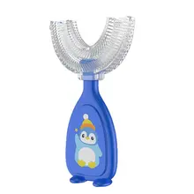 360-degree U-shaped Manual Training Toothbrush Cute Children's Toothbrush Silicone Soft Tooth Cleaner Brush For Sensitive Teeth