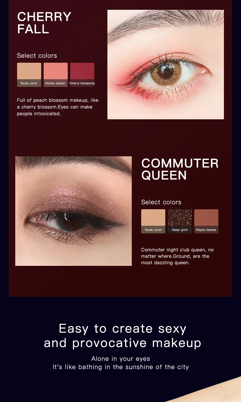 Private label 18 Colors private label makeup cosmetics long lasting shining waterproof High Pigment eye shadow