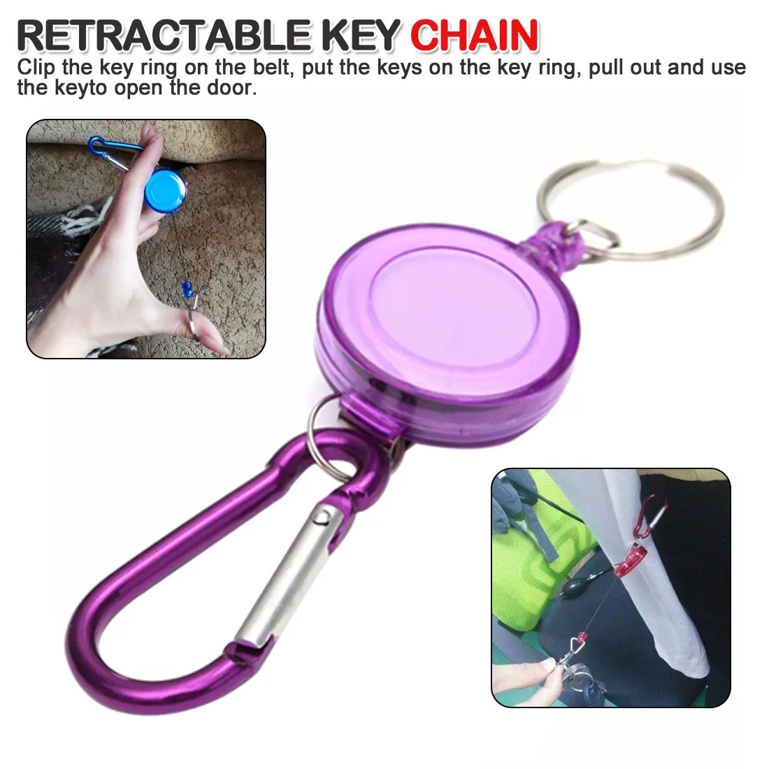 

Keychain Men Women Key Holder Organizer Pouch Split Car Key Bag Wallet Housekeeper Key Case Mini Card Bag