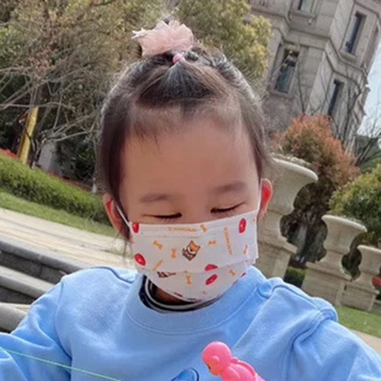 

3-14 years old boy girl cartoon Mouth Mask 95% Filtration Masks Dust Particles Pollution 10pcs B