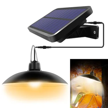 

Solar Shed Lights Outdoor Indoor 16 LED Solar Pendant Light Lamp For Camping Waterproof Lighting For Garden Yard Decoration
