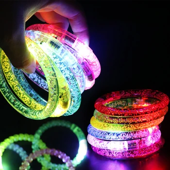 

10 Pcs Color Changing LED Bracelet Light Up Flash Bracelet Luminous Bracelet Luminous Toys for Children Christmas Party Toys