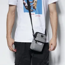 Прямая Новая мужская сумка для сотового телефона дорожный кошелек сумка для телефона Повседневная сумка через плечо