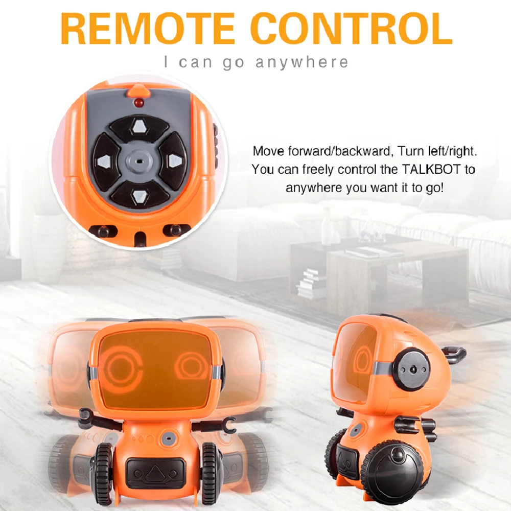 Máquina de Toque Inteligente Robô Talkbot Educação Precoce Andando Dança Disse Escorregadio Talkie Controle Remoto Brinquedo Presente rc 5 Brinquedos e hobbies